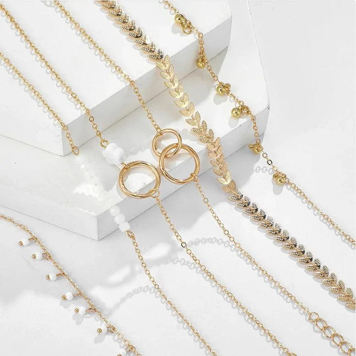 Conjunto de pulseras bohemias