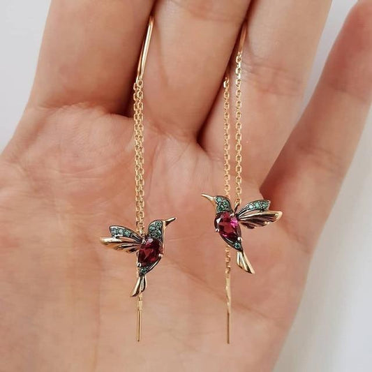 Pendientes de esmalte vintage