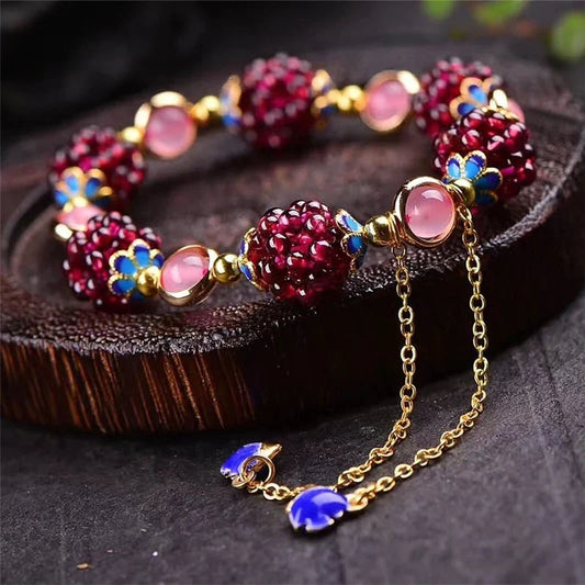 Pulsera de granada natural