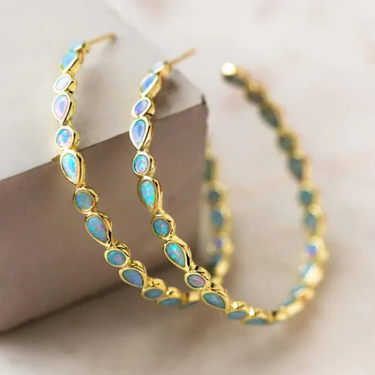 Pendientes azules vintage