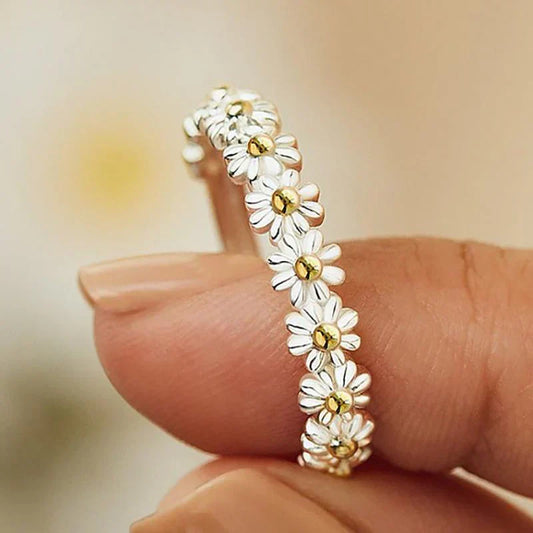 Anillo de margarita ajustable