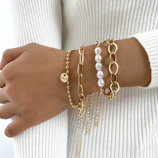 Paquete de pulseras de perlas