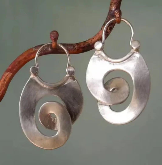 Pendientes espirales vintage