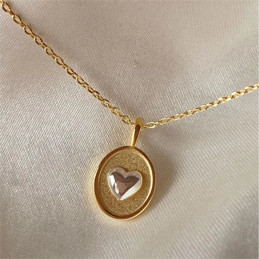 Collar de corazón vintage