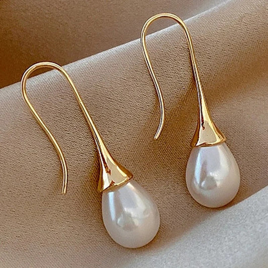 Pendientes vintage de gota de agua